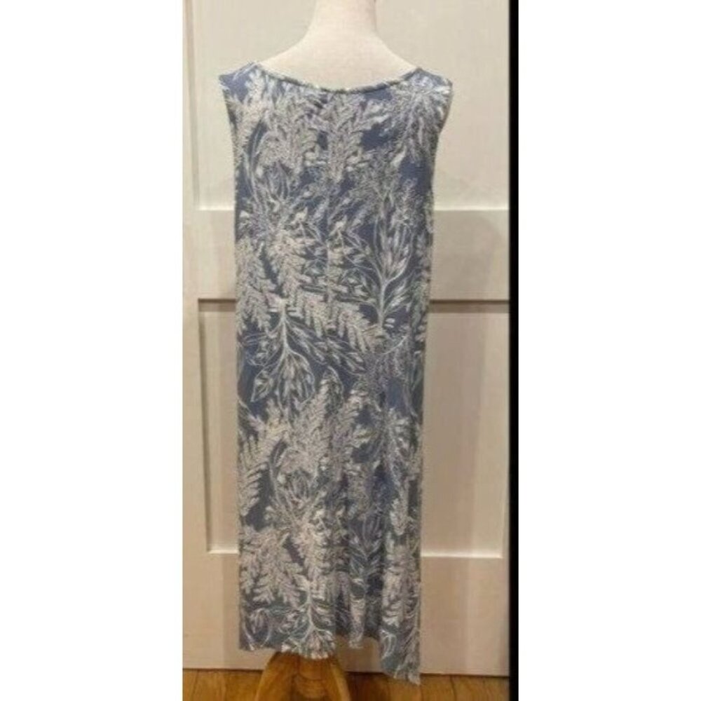 Tahari Print Sleeveless Asymmetrical Dress - Size 1X - Picture 5 of 8